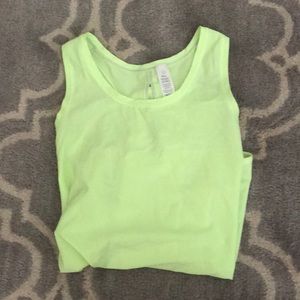 Super cute neon yellow ivivva tank top!